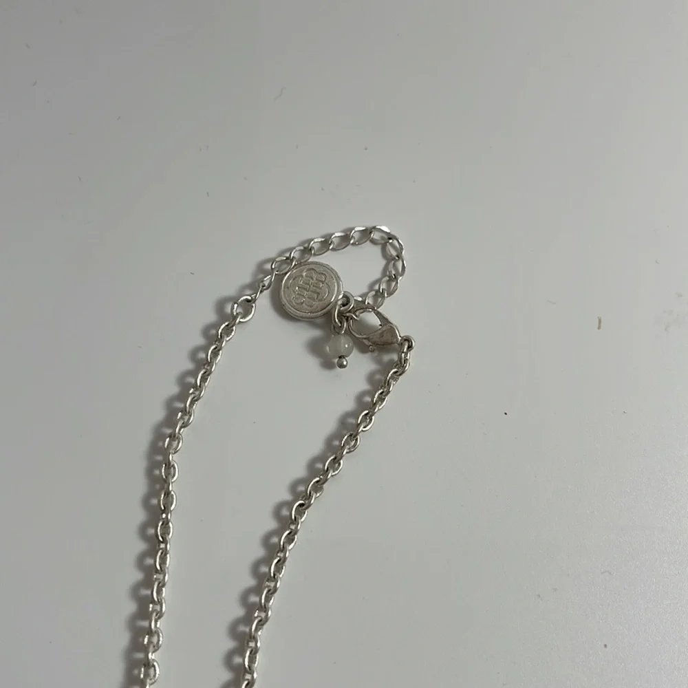 Baskin Brothers Silver Tone Chain Black Sphere Rhinestones Necklace w/ earrings